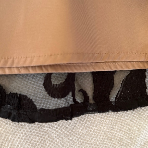 Ann Taylor Black Jacquard Lace Flounce Skirt Size 6 - Picture 10 of 13